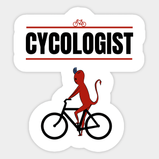 Cycologist Cyclist life Sticker